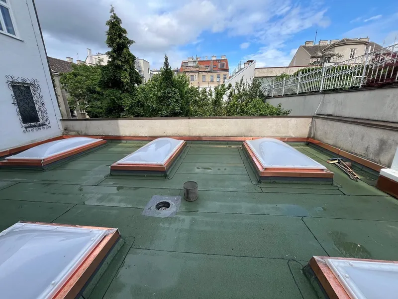 Schritt 1: Dachterrasse neu abgedichtet